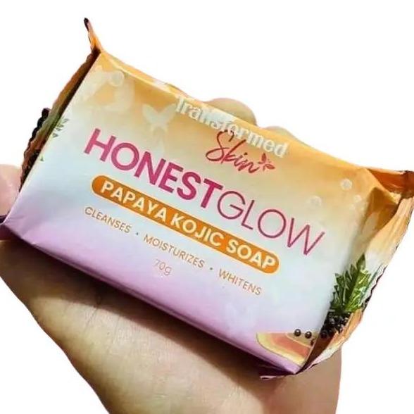 Honest Glow Papaya Kojic Soap Bar or 70g debsline.co