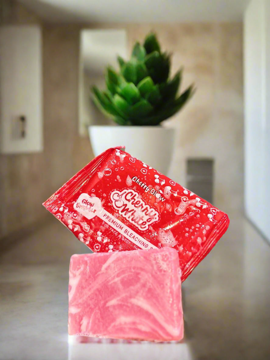Cherry White Cherry Glow Premium Bleaching Soap For Face and Body 5x75g debsline.co
