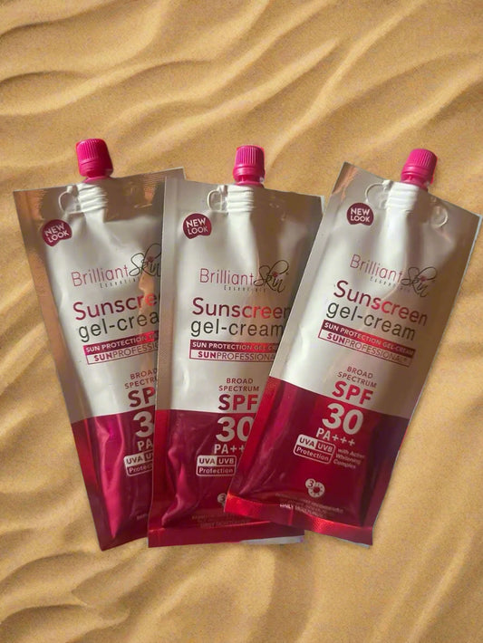 BRILLIANT SKIN ESSENTIALS Sunscreen with 3 Variants Gel-cream Spf30 debsline.co