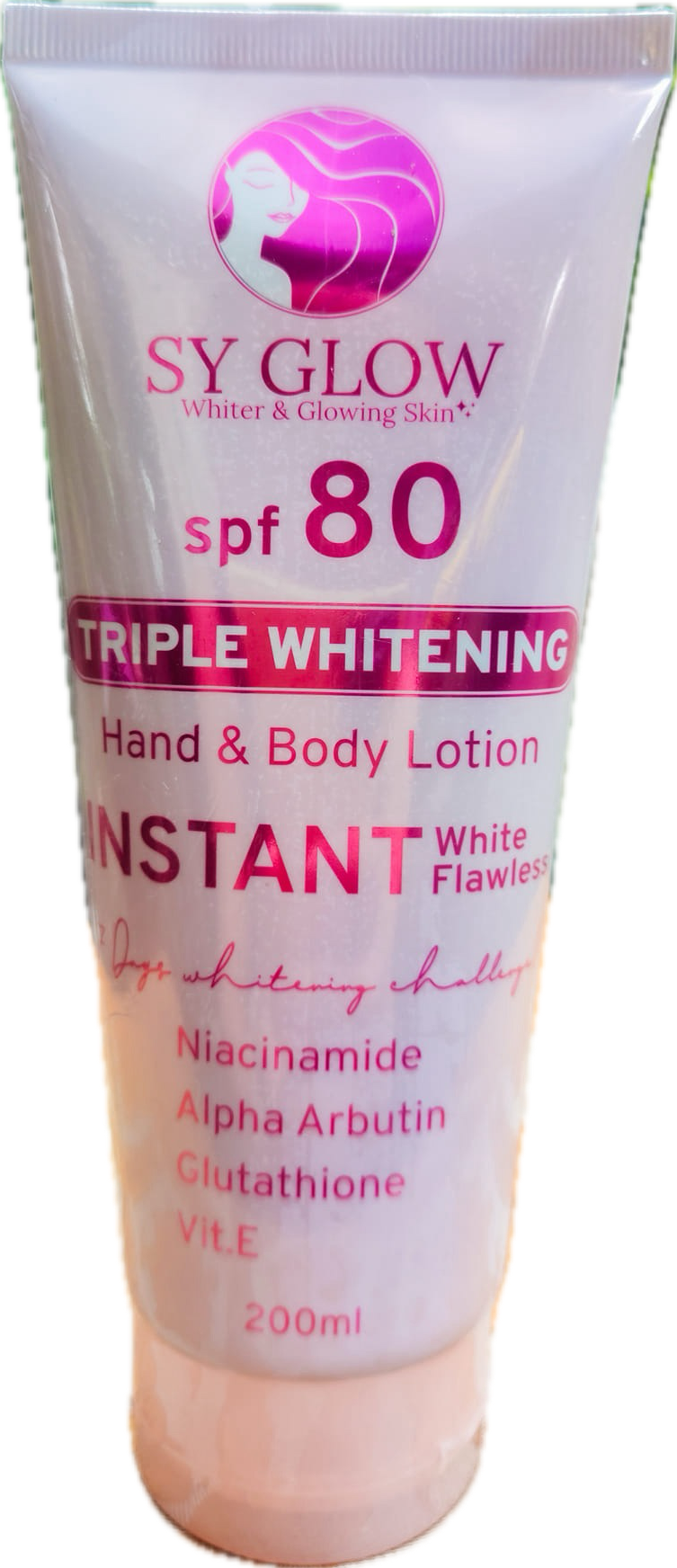 SY Glow Intense Whitening Lotion SPF 80| 200g 24K Gold SPF 75 250ml Tomato SPF40 250ml - Debsline.co -