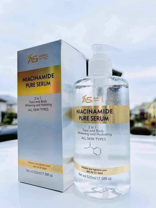 AS Ashley Niacinamide Pure Serum or Hyaluronic Acid Pure Serum Face and Body 520ml
