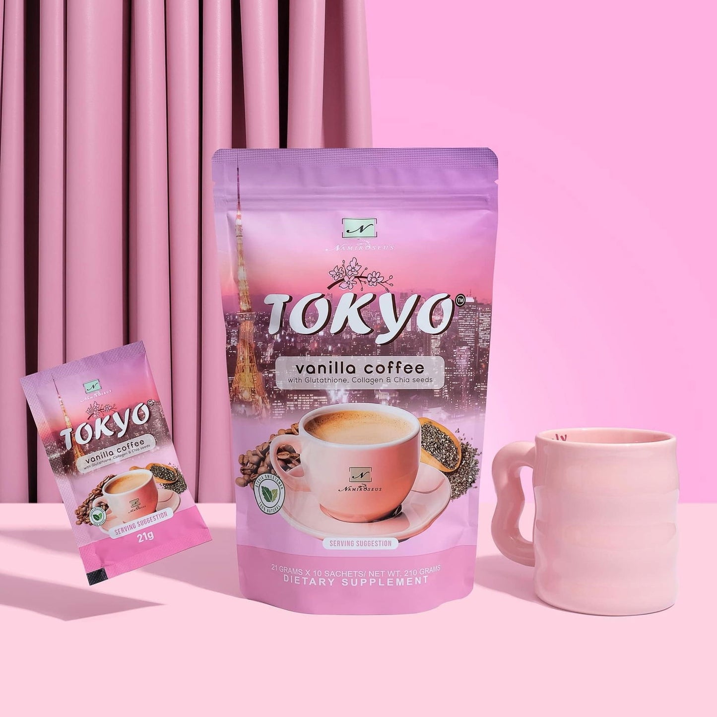 Namiroseus TOKYO Vanilla Coffee 21g x 10 Sachets - Debsline.co  - Coffee