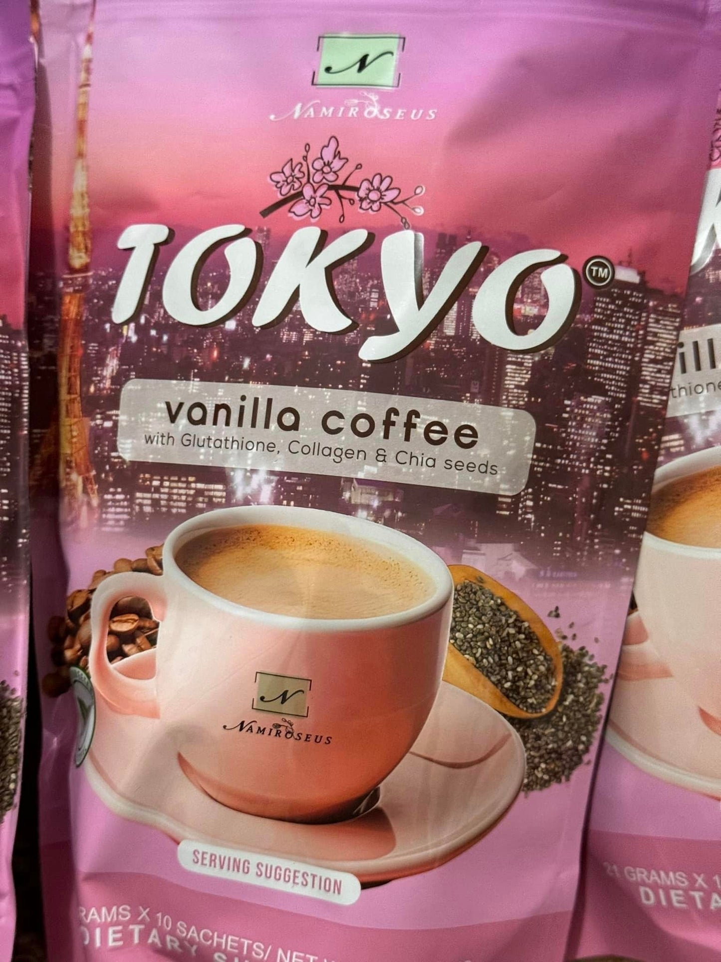 Namiroseus TOKYO Vanilla Coffee 21g x 10 Sachets - Debsline.co  -