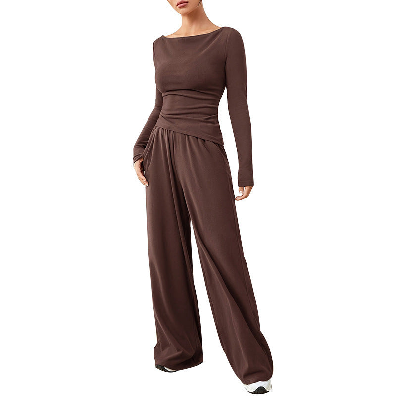 Relaxed Wide-leg Pants Suit