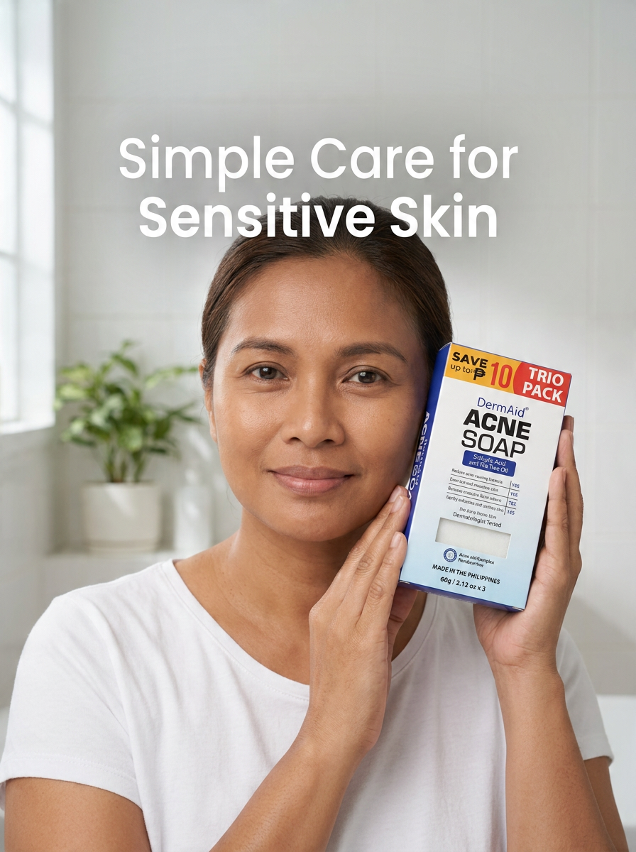 Dermaid Clarifying Soap 60gx3 Gentle for Sensitive Skin