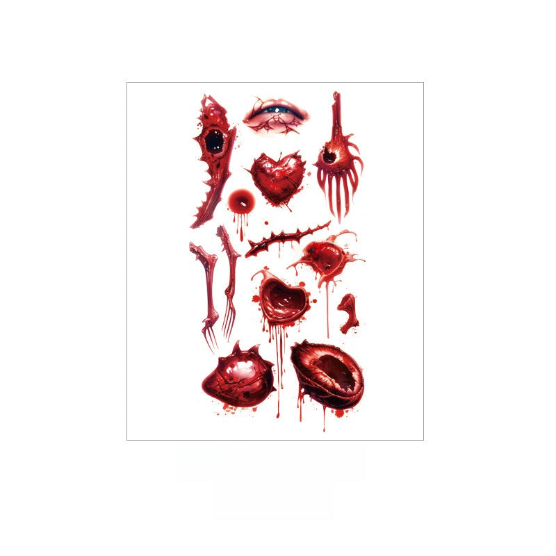 Halloween Scar Tattoo Sticker