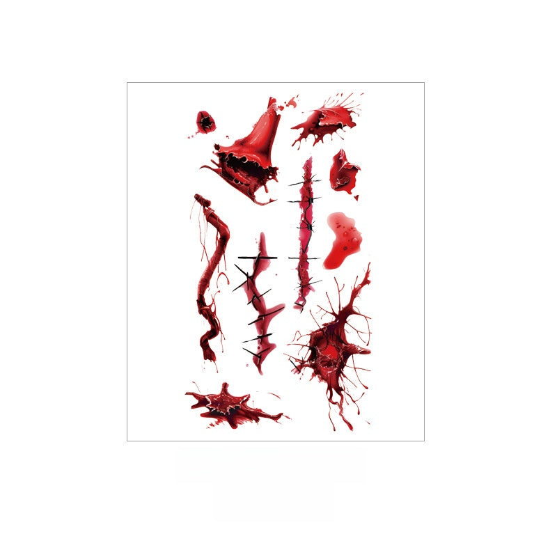 Halloween Scar Tattoo Sticker