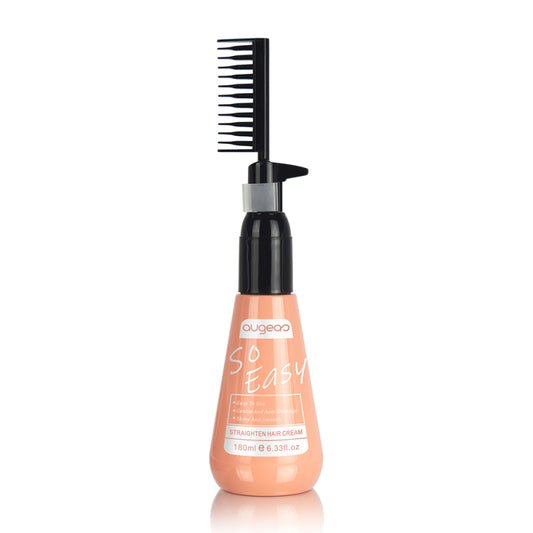 AUGEAS STRAIGHTEN HAIR CREAM SO EASY HAIR CREAM TO USE GENTLE AND AITI-DAMAGE SHINY AND SMOOTH 180ML-Debsline.co