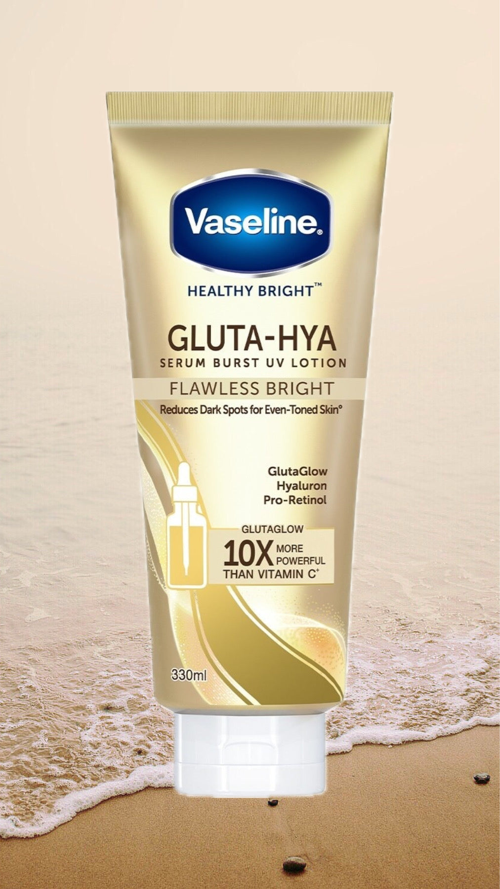Authentic Vaseline Gluta-Hya Serum Lotion 330ml-Debsline.co