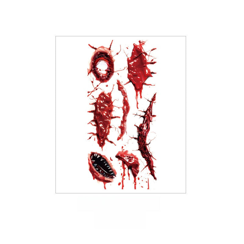 Halloween Scar Tattoo Sticker