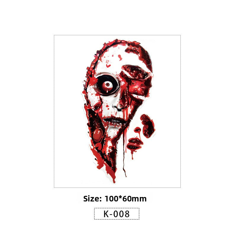 Halloween Scar Tattoo Sticker