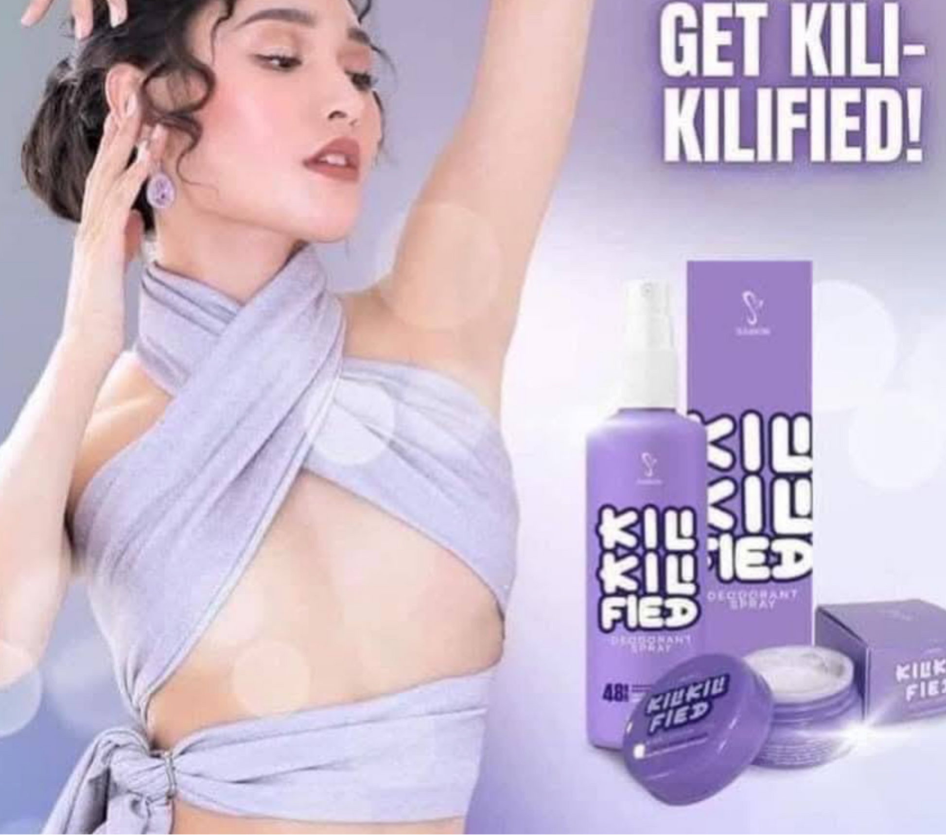 SASKIN Kiliklified Underarm Brightening Kit UA Night Cream and Deodorant Spray-Debsline.co