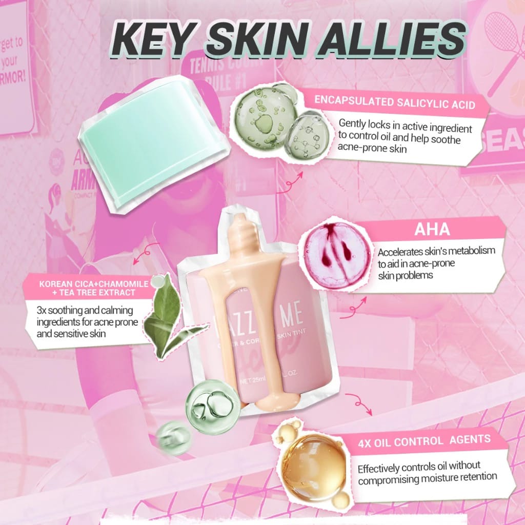 ACNE ARMOR DAZZLE ME COVER & CORRECT SKIN TINT 25ml SPF35 PA++-Debsline.co