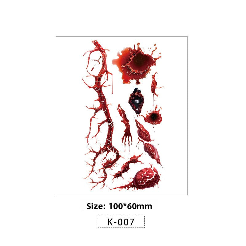 Halloween Scar Tattoo Sticker