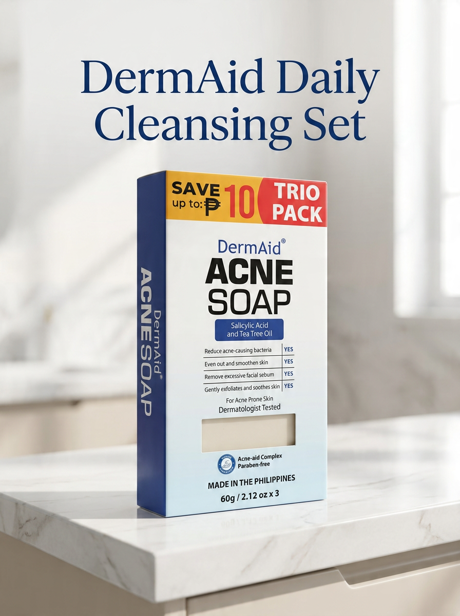 Dermaid Clarifying Soap 60gx3 Gentle for Sensitive Skin