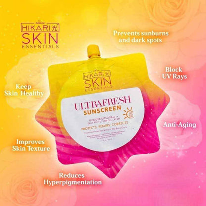 Hikari Skin Sunscreen Variants SPF50 Tinted, UltraFresh