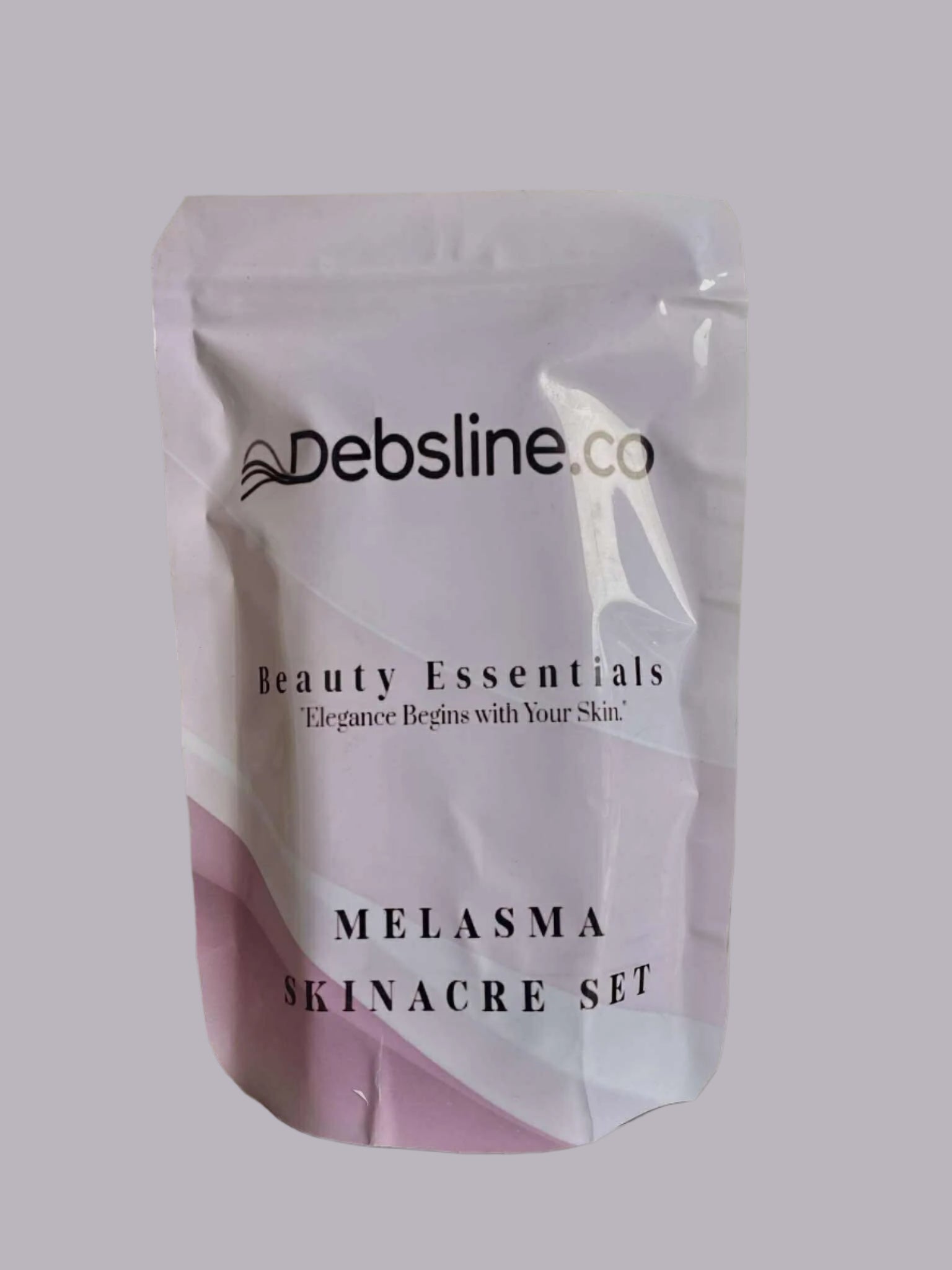 Debsline.co packaging for Melasma Skinacre Set on a neutral background