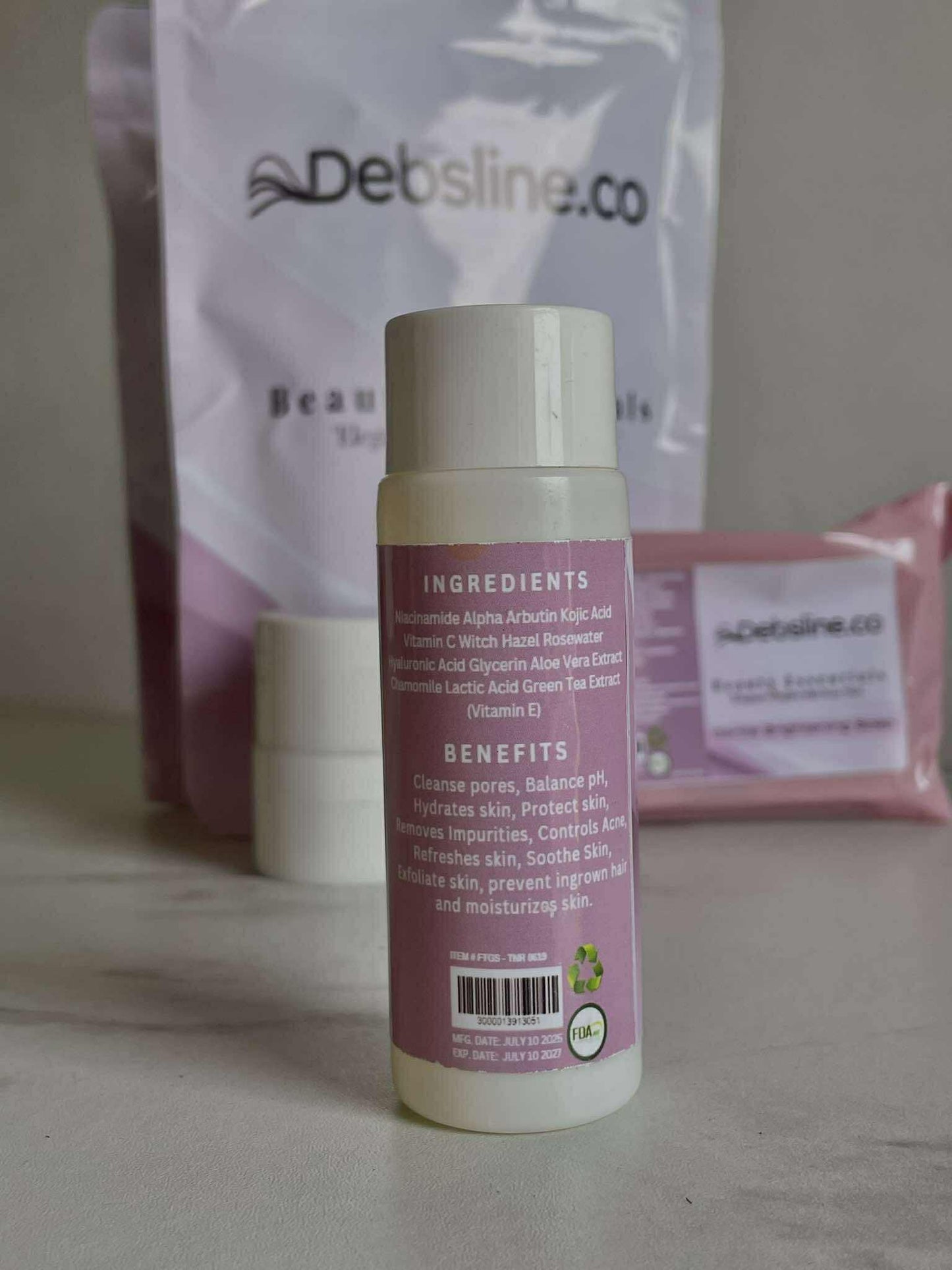 Debsline.co Beauty Essentials Glass Skin Facial Skincare Set 4n1