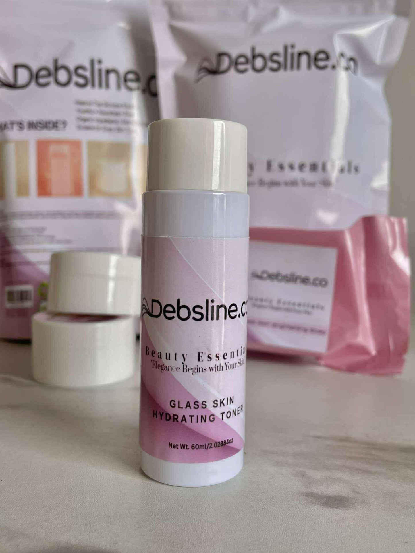 Debsline.co Beauty Essentials Glass Skin Facial Skincare Set 4n1