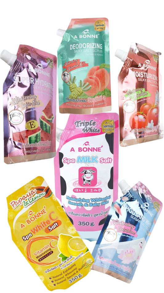 A Bonne Spa Milk Salt Powder Shower Salt Body Scrub