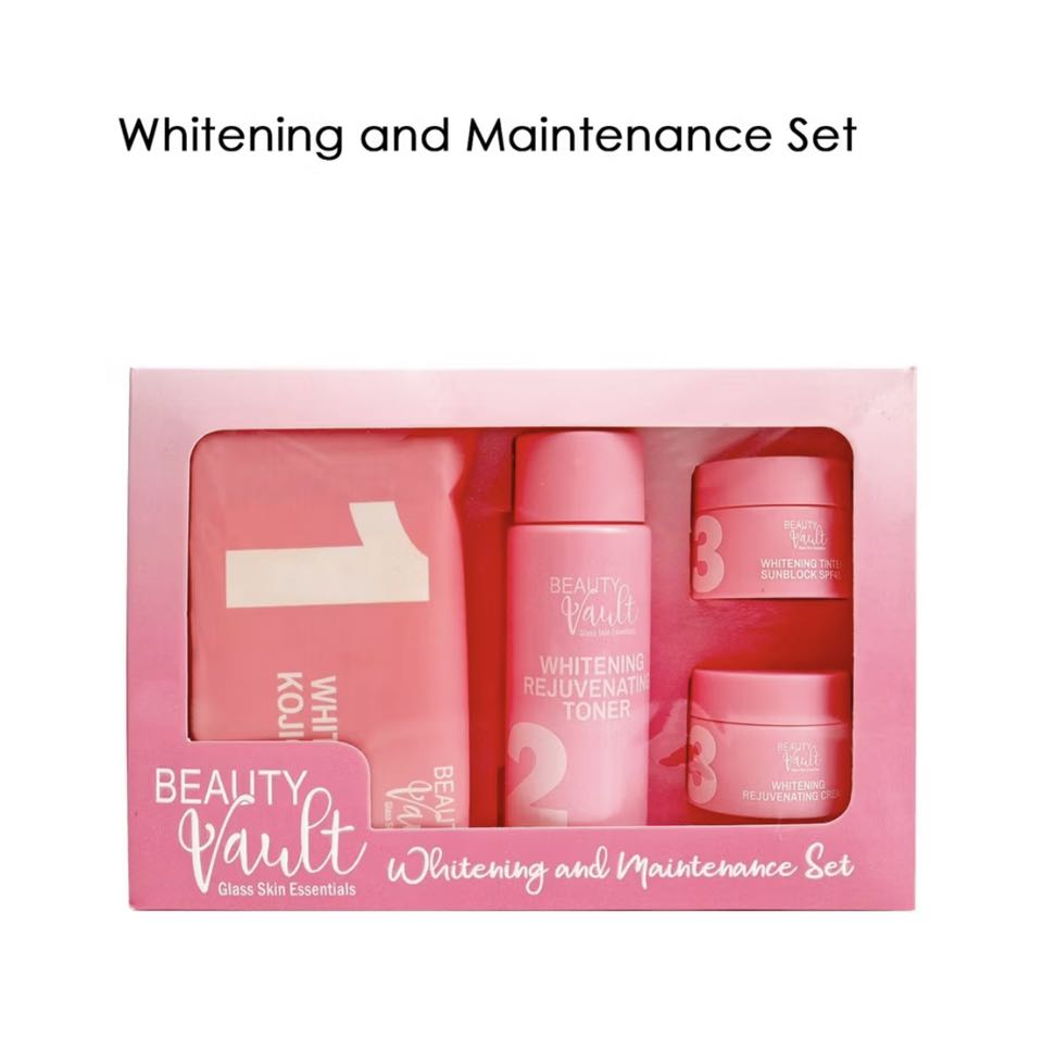 Beauty Vault Glass Skin Essentials Premium Rejuvenating Set - Moisturizing Anti-Aging Acne Care Kit with Niacinamide & Salicylic Acid 250ml