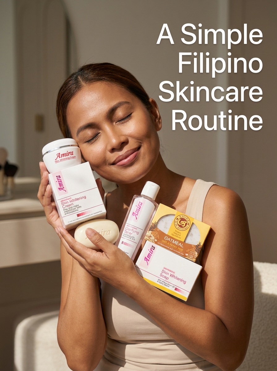 AMIRA Complete Radiance Skincare Bundle - 4-Piece Day & Night Set