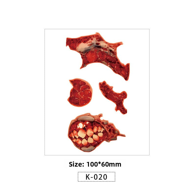 Halloween Scar Tattoo Sticker