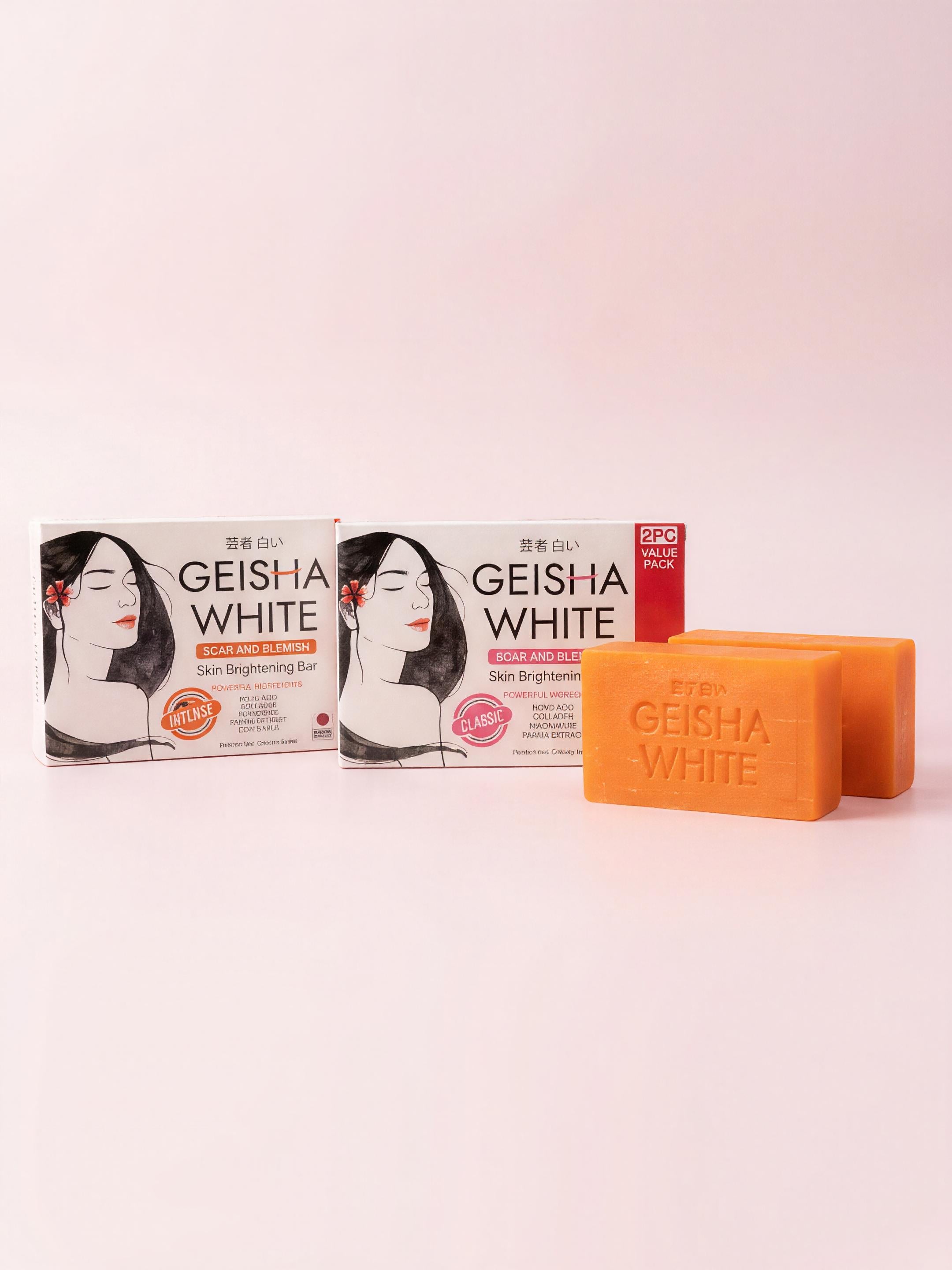 Geisha White Radiance Bar Soap 65gx2 Even Tone Treatment