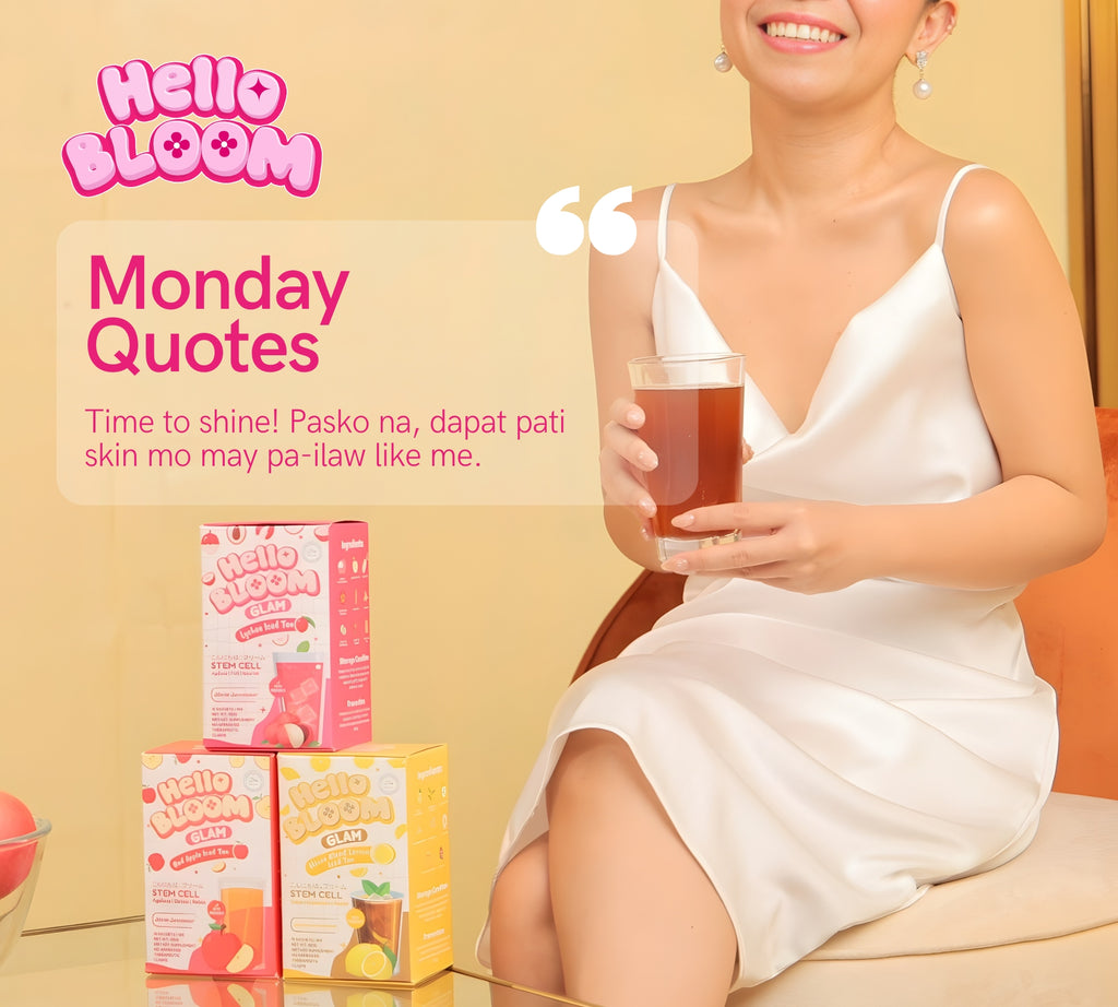 Hello Bloom Glam Drink Powdered Mix 10 Sachets in a Box