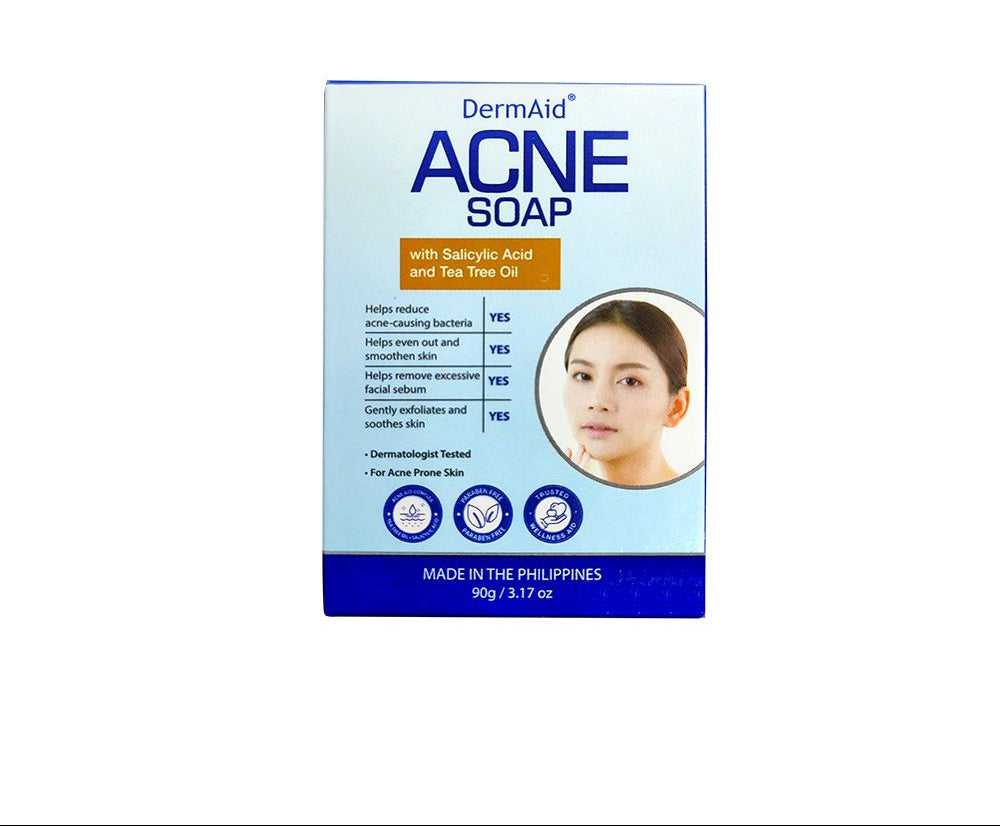 DermAid Acne Soap packaging on a white background