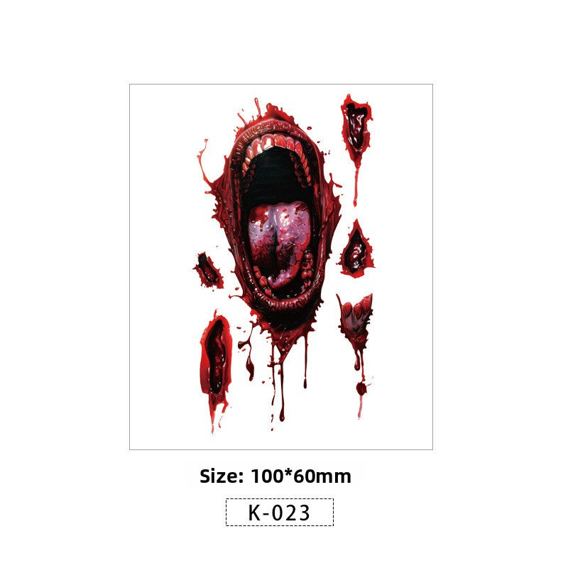 Halloween Scar Tattoo Sticker
