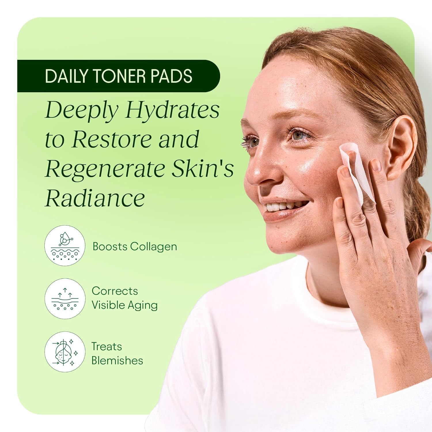 Freckle-removing and cleansing cotton pads