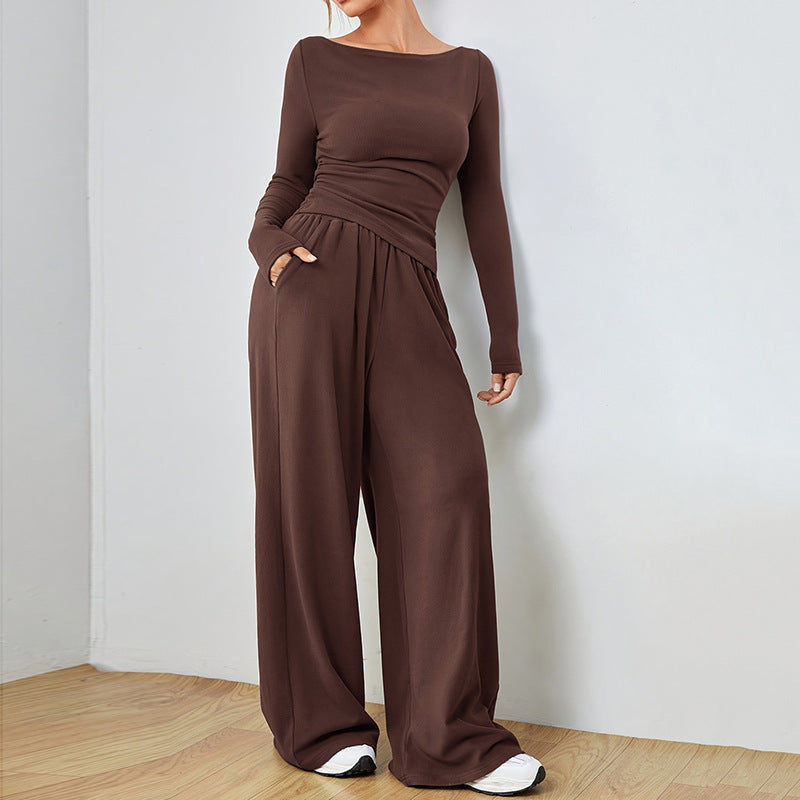 Relaxed Wide-leg Pants Suit