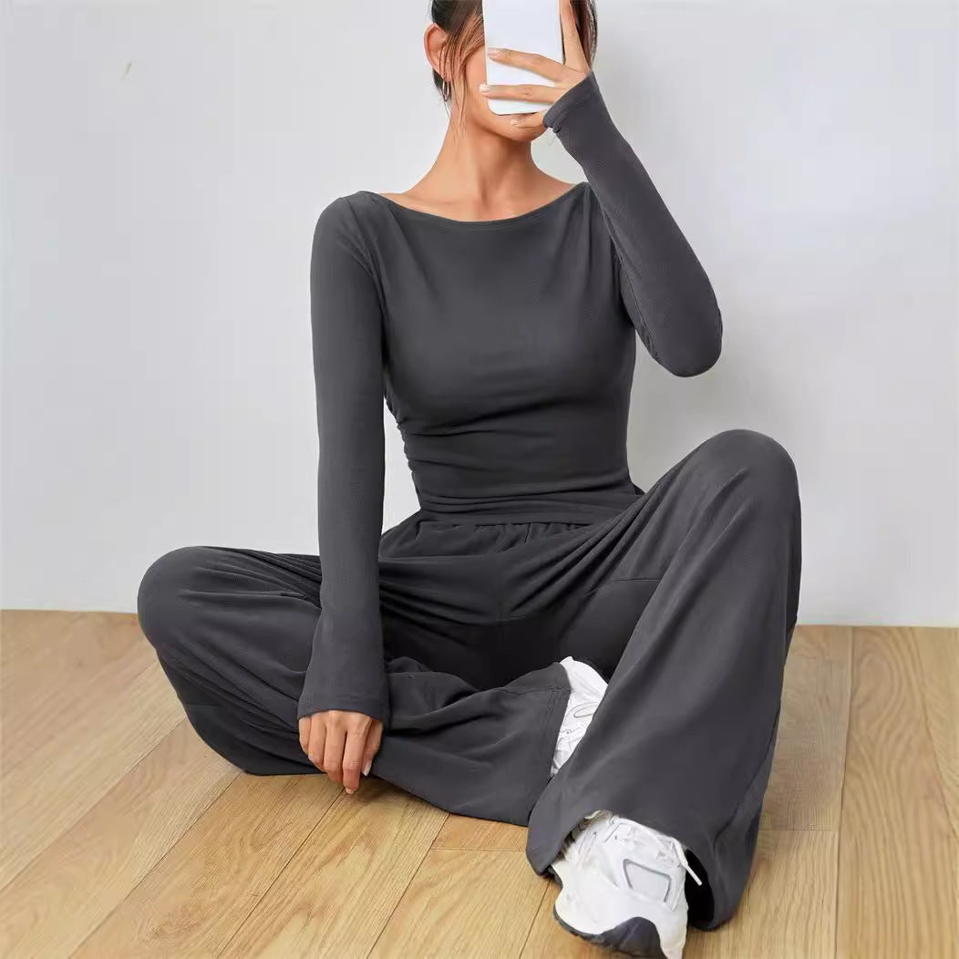 Relaxed Wide-leg Pants Suit