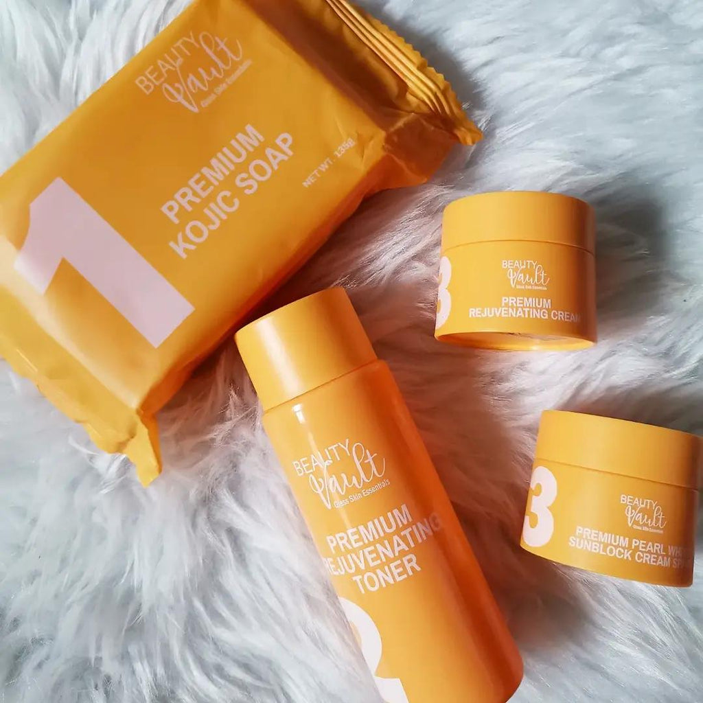 Beauty Vault Glass Skin Essentials Premium Rejuvenating Set - Moisturizing Anti-Aging Acne Care Kit with Niacinamide & Salicylic Acid 250ml