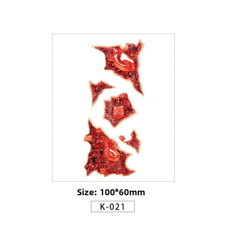 Halloween Scar Tattoo Sticker