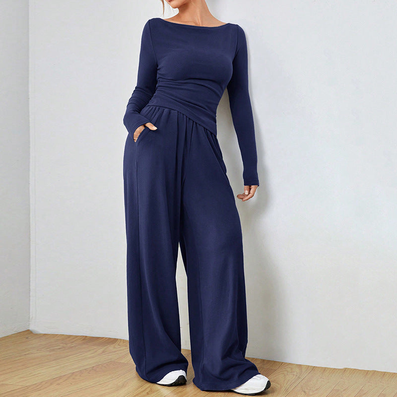 Relaxed Wide-leg Pants Suit