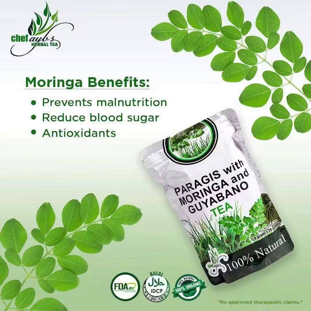 Chef Ayb's Paragis with Moringa and Guyabano Herbal Tea - 20 Sachets