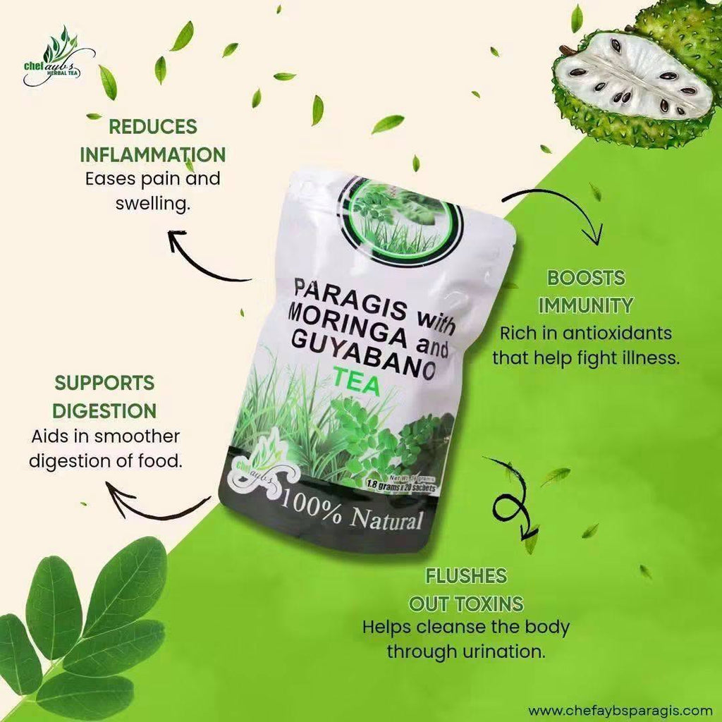 Chef Ayb's Paragis with Moringa and Guyabano Herbal Tea - 20 Sachets