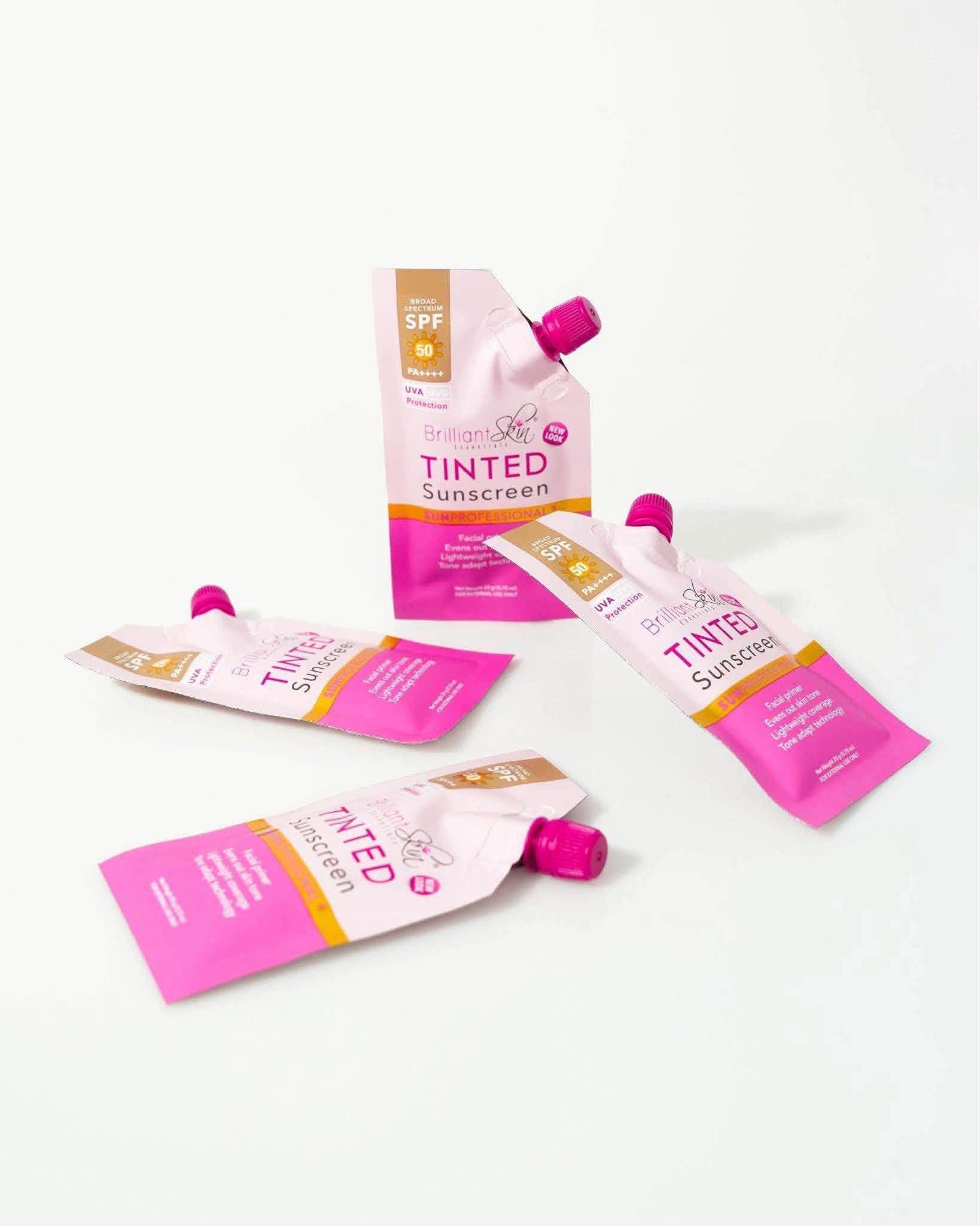 2X Brilliant Skin Essentials Tinted Sunscreen Facial Primer Original 20G Soin hydratant léger pour la peau Quotidien Radiant Smooth Spf UV Aloe Evening Whitening Comfort Hydrate crème solaire