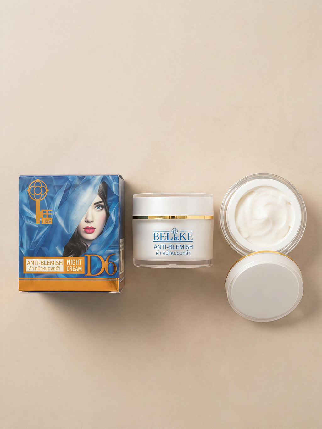 BE-LIKE Night Cream D6 | Niacinamide, Alpha-Arbutin & Hyaluronic Acid | 15g