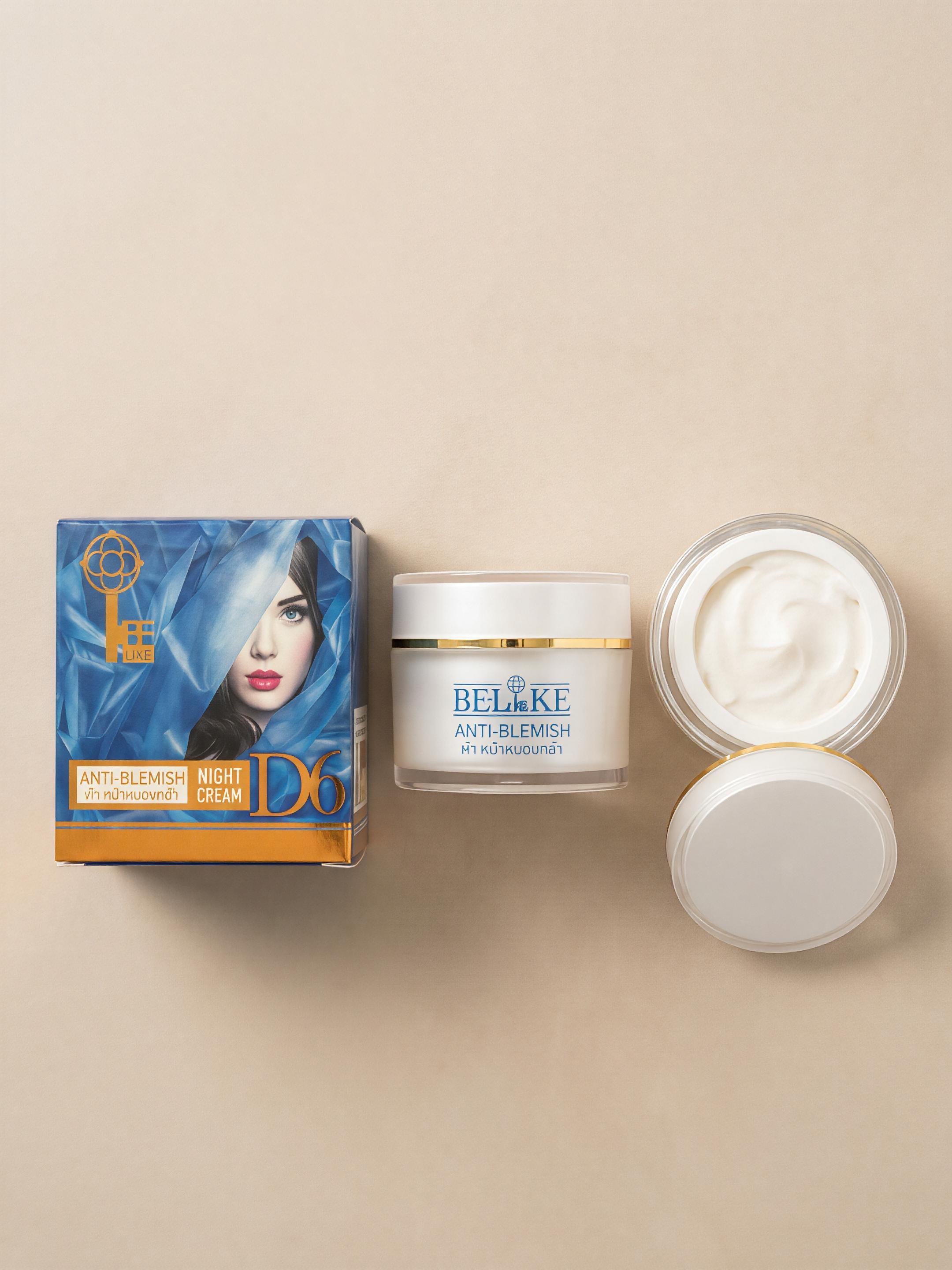 BE-LIKE Night Cream D6 | Niacinamide, Alpha-Arbutin & Hyaluronic Acid | 15g