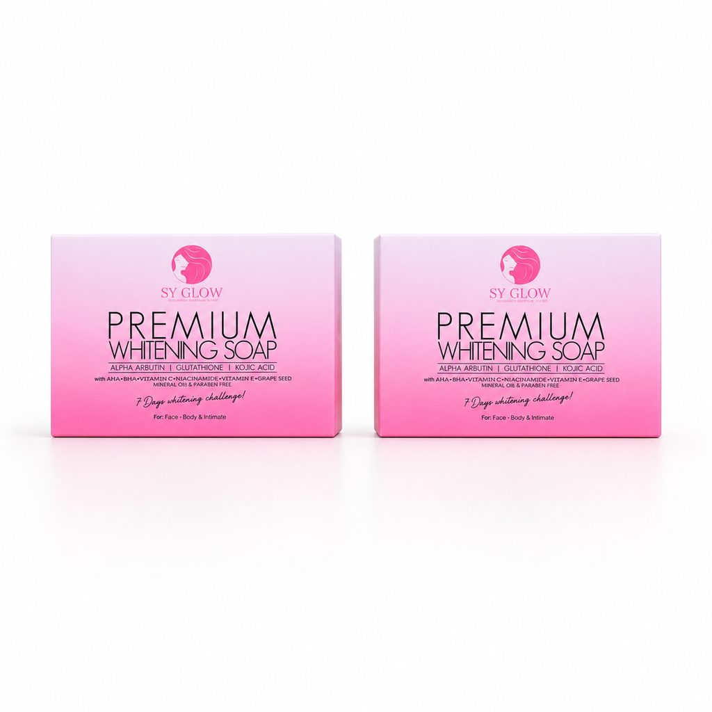 SY Glow Premium Face & Body Soap 135g 2pcs