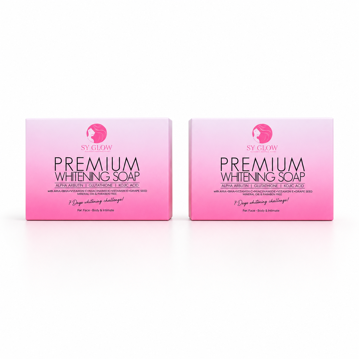 SY Glow Premium Face & Body Soap 135g 2pcs