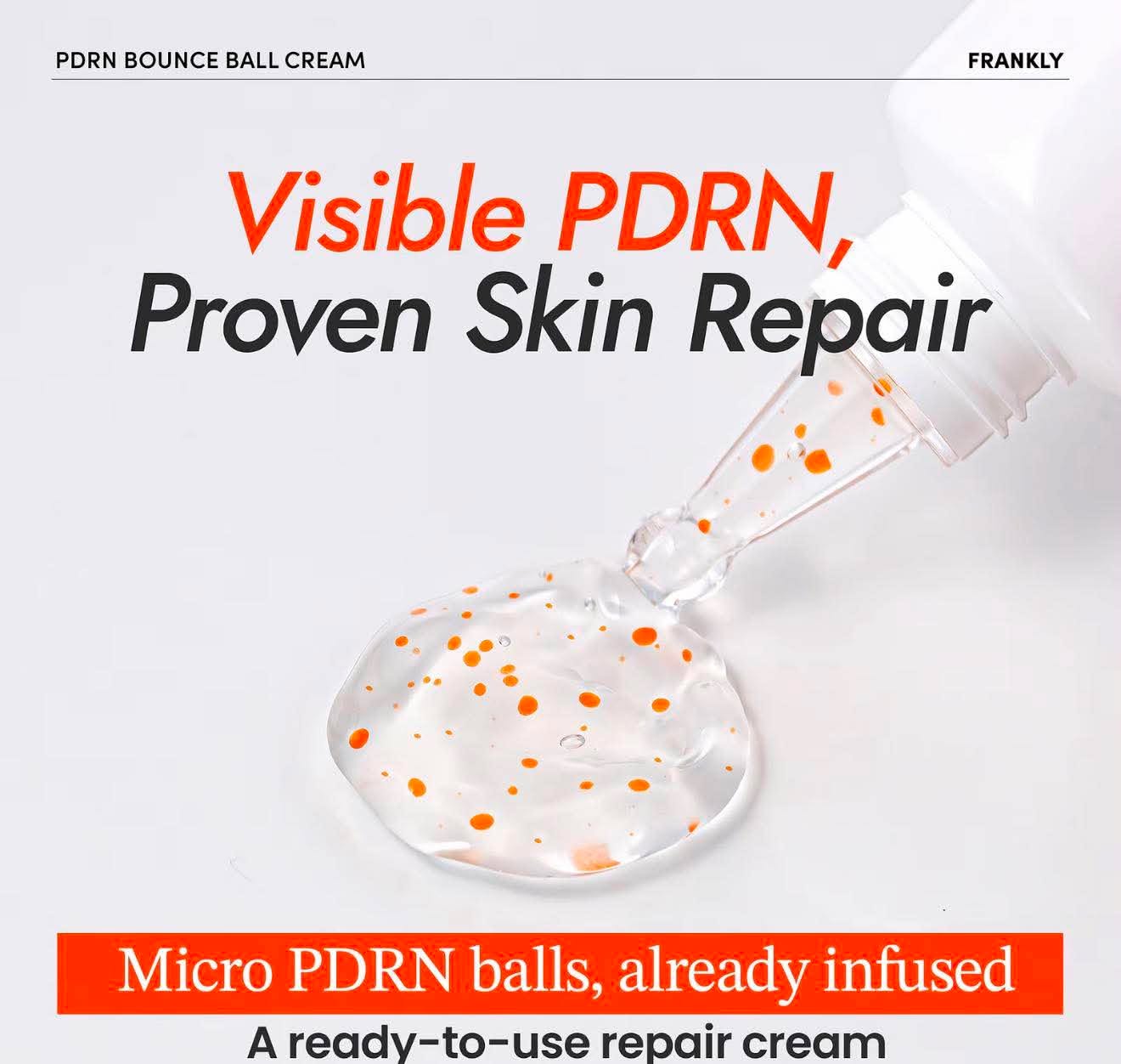 FRANKLY PDRN Bounce Ball Serum &amp; Cream – Salmon PDRN Skincare