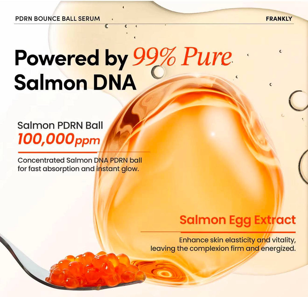 FRANKLY PDRN Bounce Ball Serum &amp; Cream – Salmon PDRN Skincare