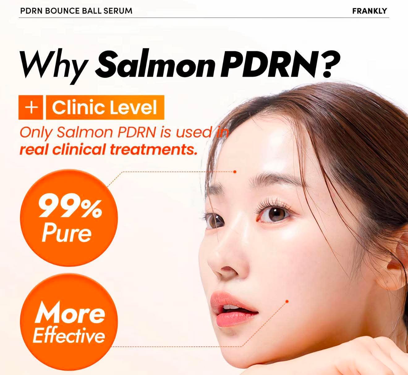 FRANKLY PDRN Bounce Ball Serum &amp; Cream – Salmon PDRN Skincare