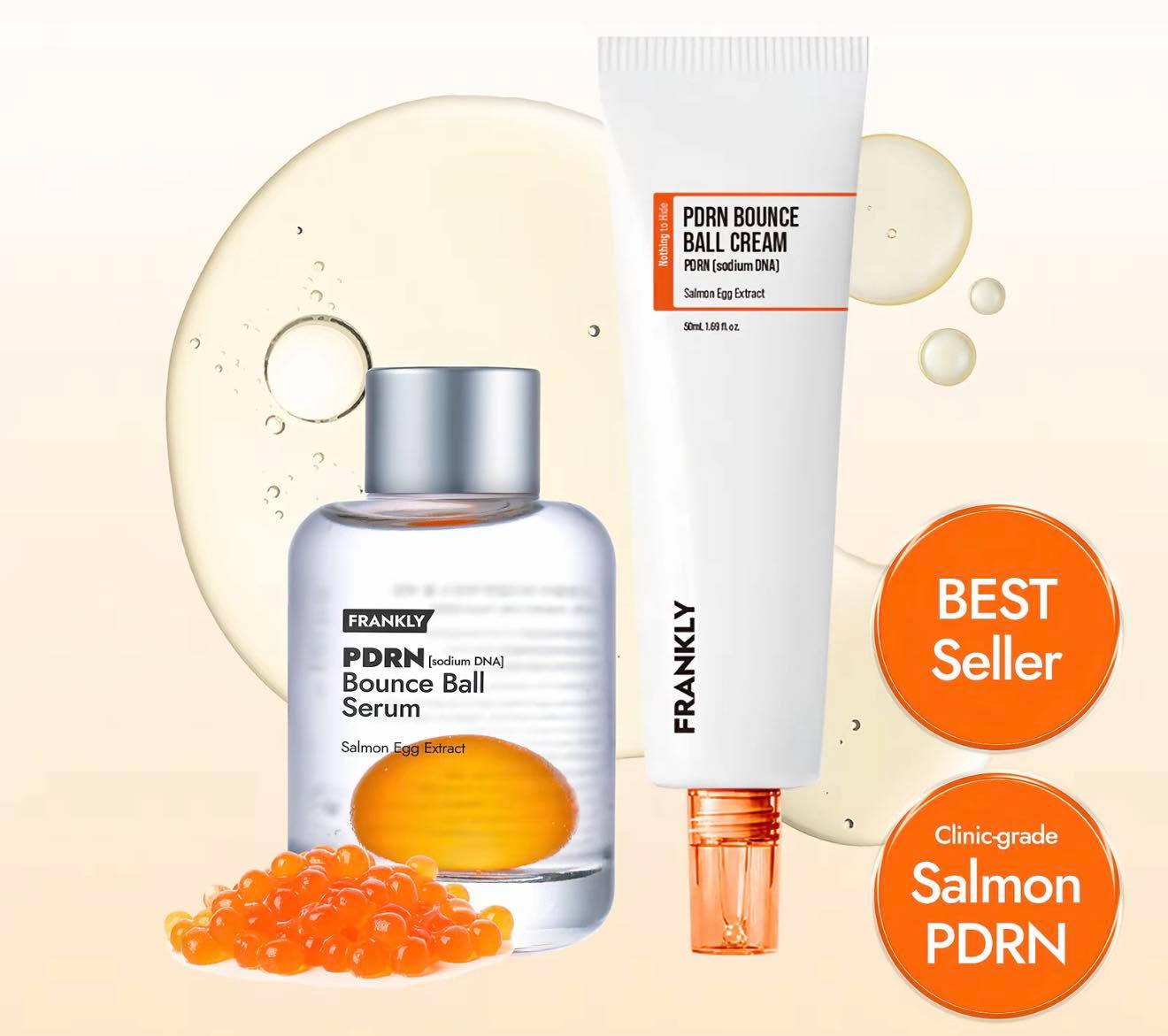 FRANKLY PDRN Bounce Ball Serum &amp; Cream – Salmon PDRN Skincare