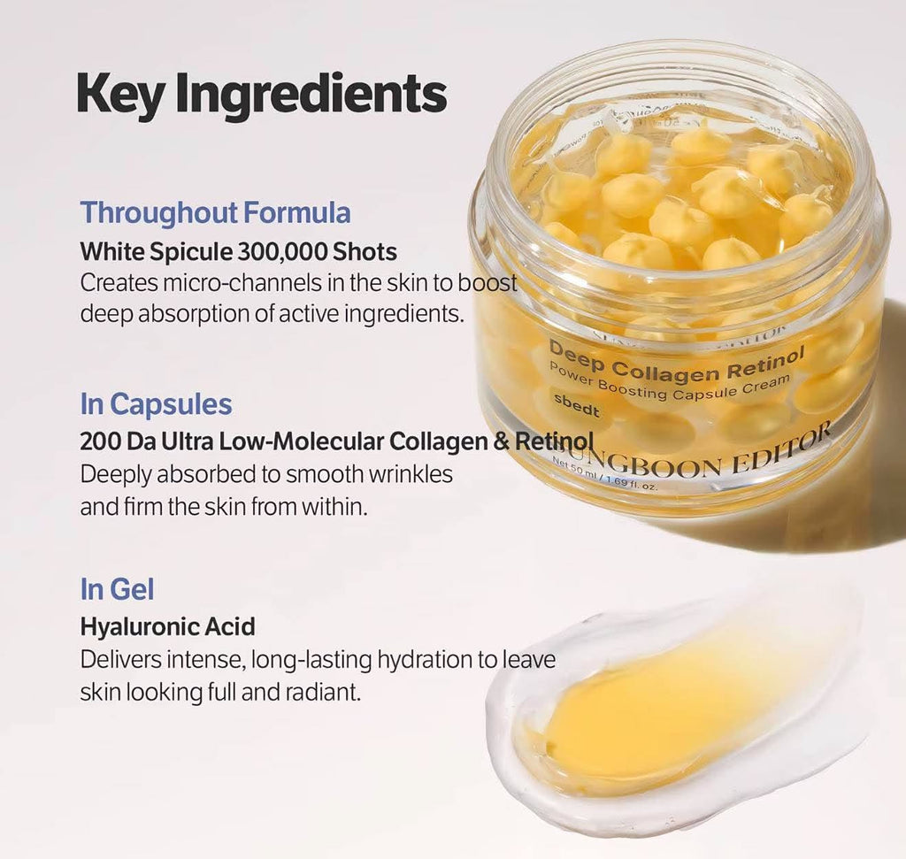 Sungboon Editor Deep Collagen Retinol Capsule Cream full ingredient list