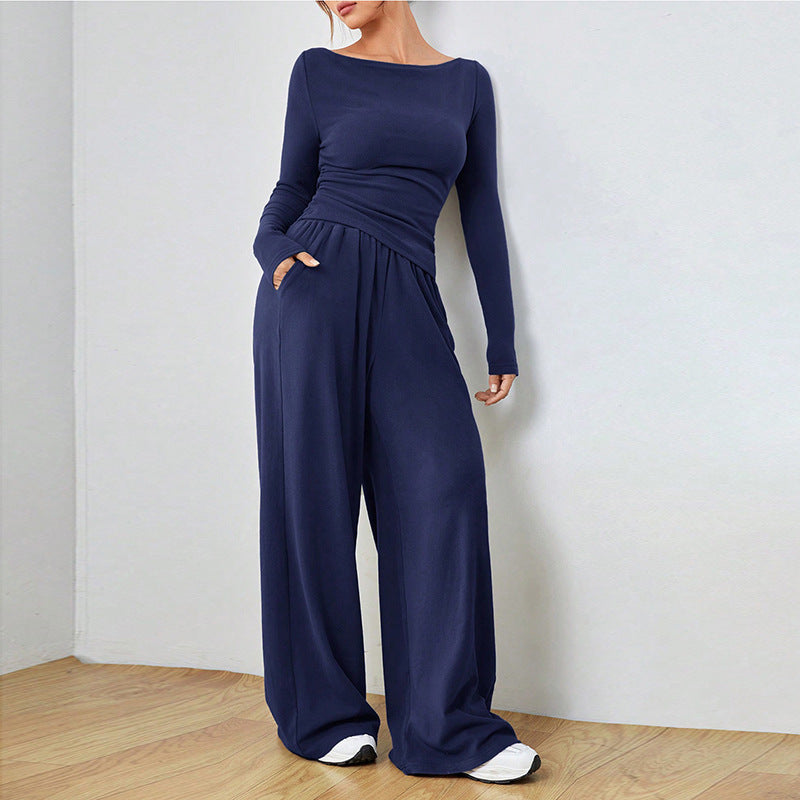 Relaxed Wide-leg Pants Suit